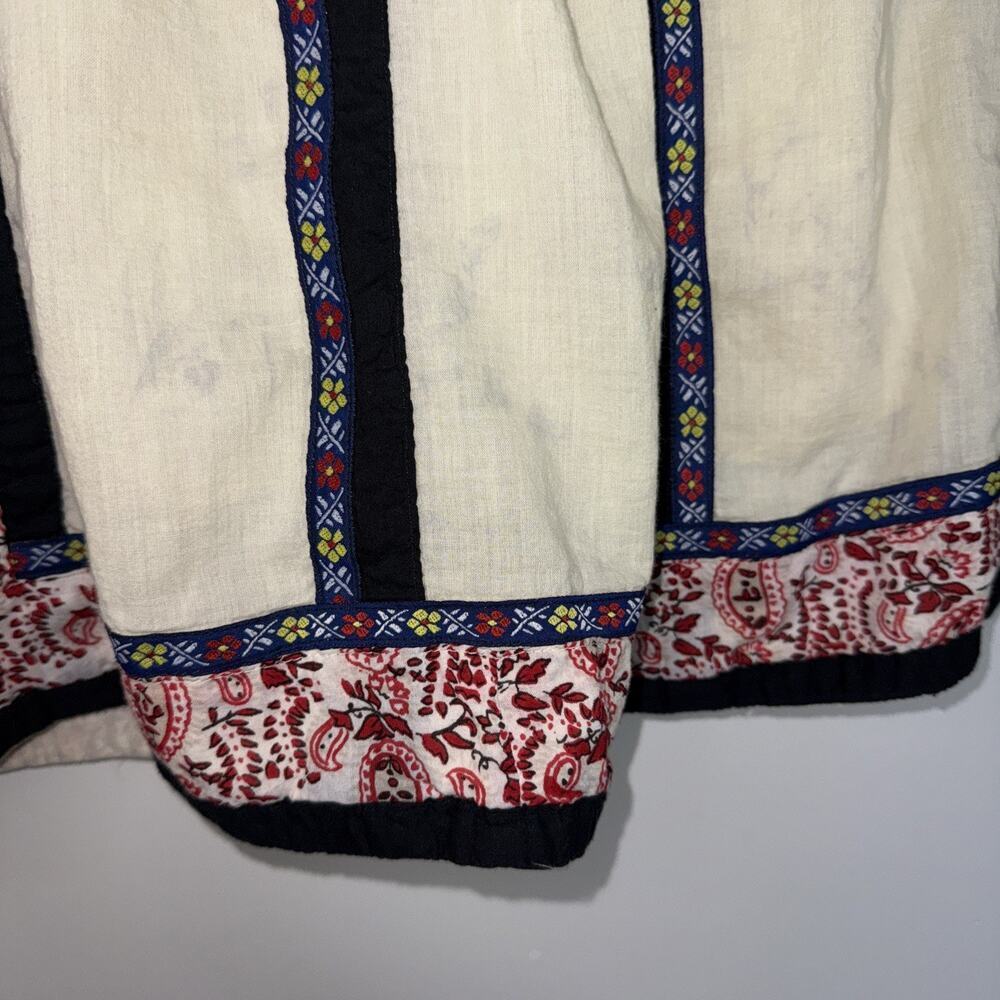 Blue‎ Plate Vintage Skirt Lined Size L Boho - Picture 7 of 8